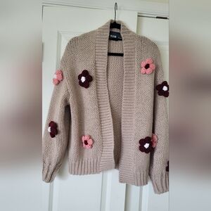 Floral Knit Women's Sweater